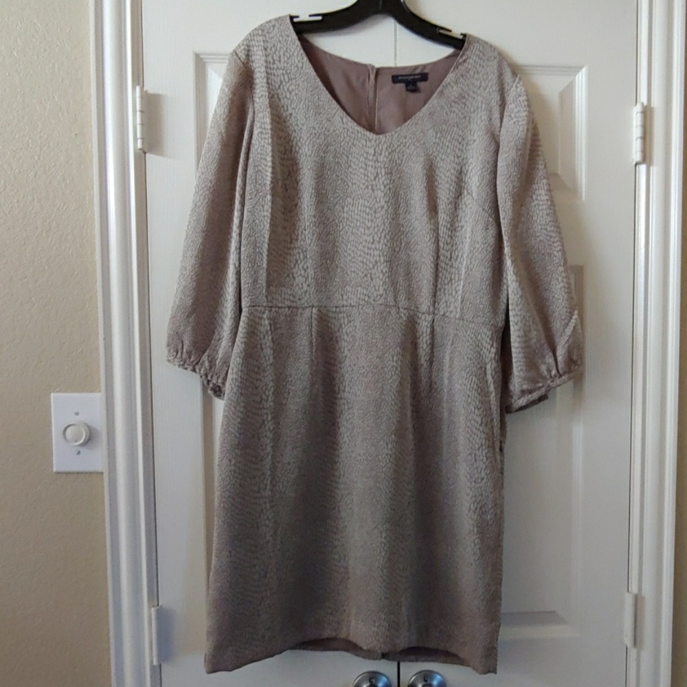 Banana Republic Snake-print Nude Dress